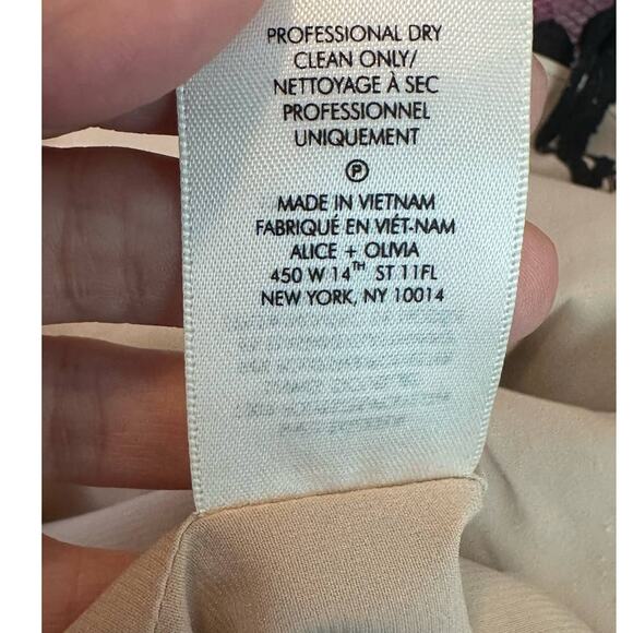 Alice + Olivia Clyde floral lace sheath mini dress size 4 - Picture 5 of 16